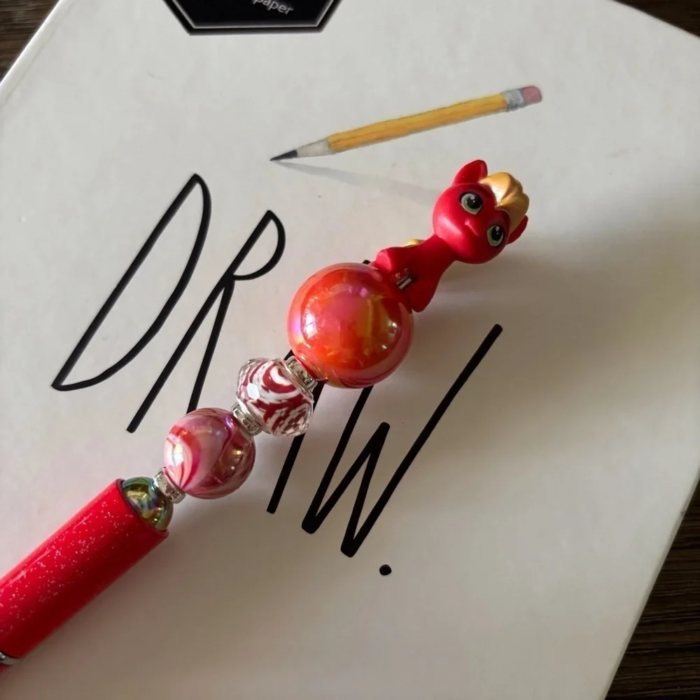 My Little Pony: Deputy Sprout handmade beaded pen
